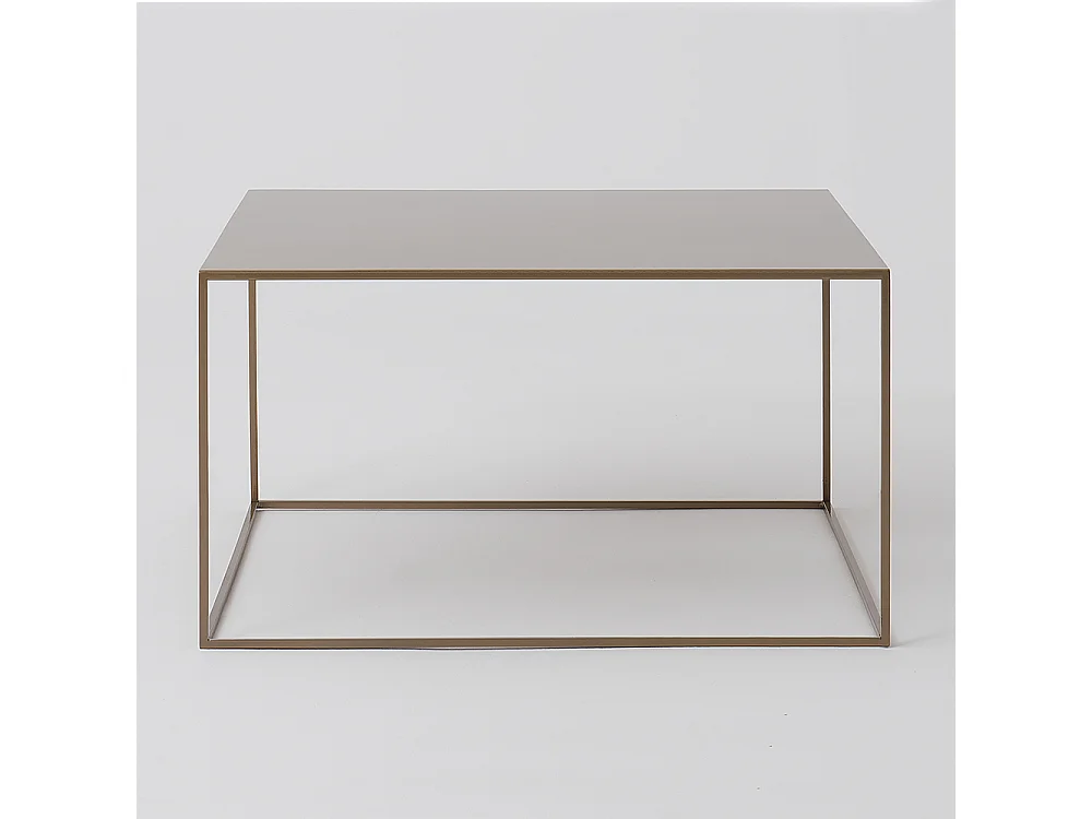 Couchtisch 0,8x0,8x0,45 m gold Tensio Metall 80