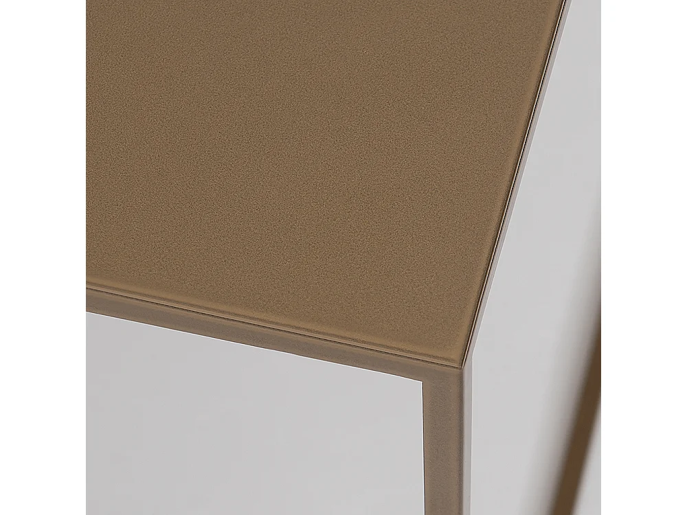 Couchtisch 0,8x0,8x0,45 m gold Tensio Metall 80