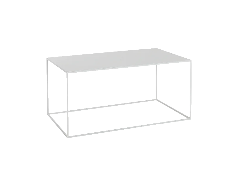 Table basse 100x60x45 cm blanc tensio