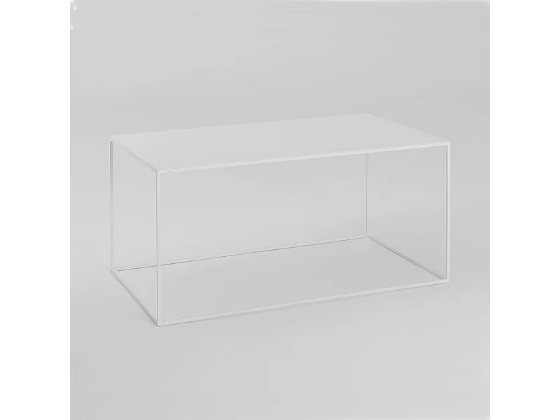 Table basse 100x60x45 cm blanc tensio