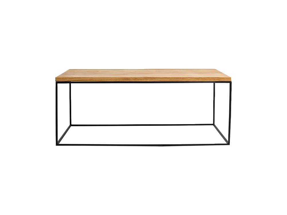 Salontafel 100x60x45 cm Zwart Tensio massief hout