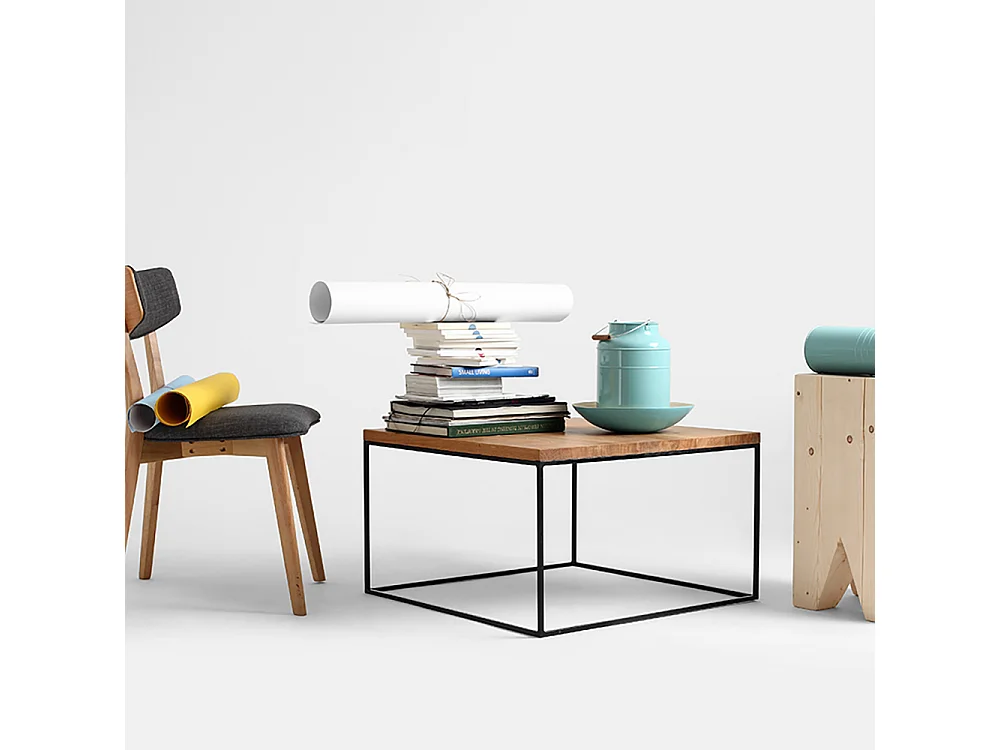 Salontafel 100x100x45 cm zwart Tensio Hout