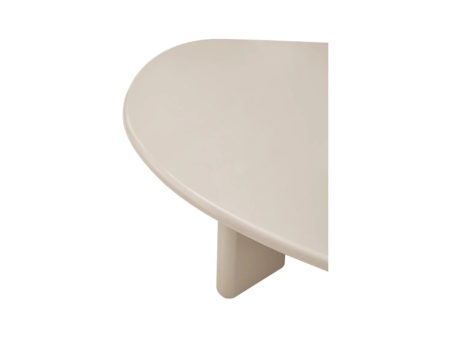 Table basse 130x80x42 cm Crème nadin