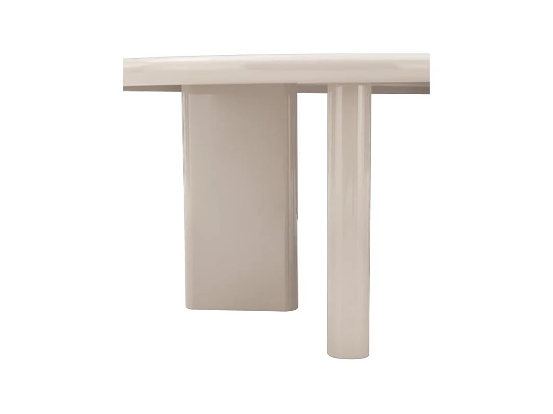 Table basse 130x80x42 cm Crème nadin