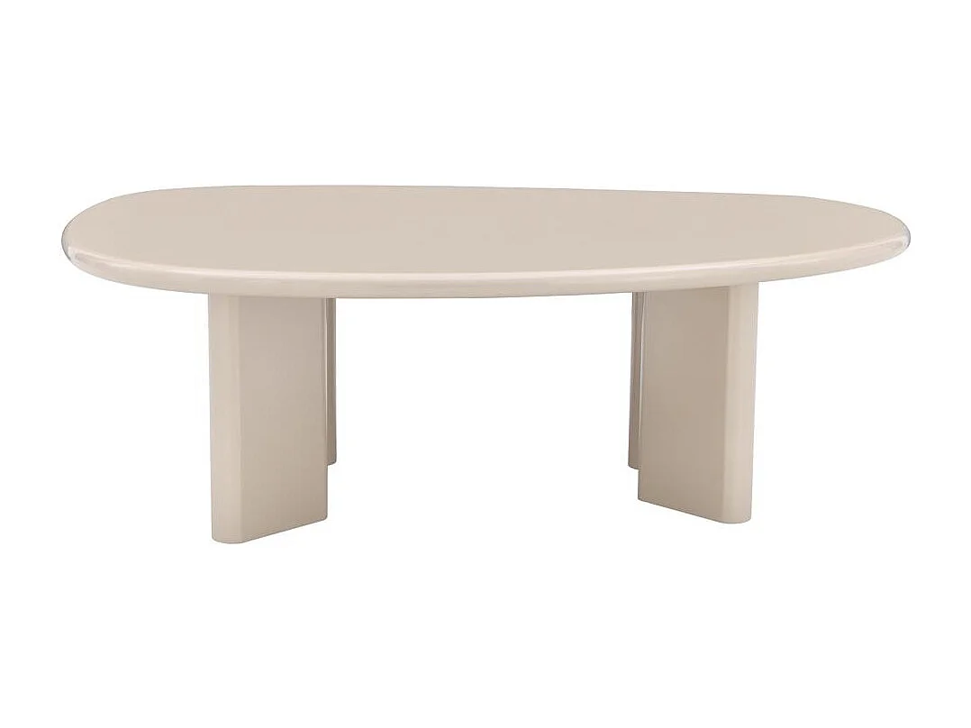 Salontafel 130x80x42 cm Crème Nadin