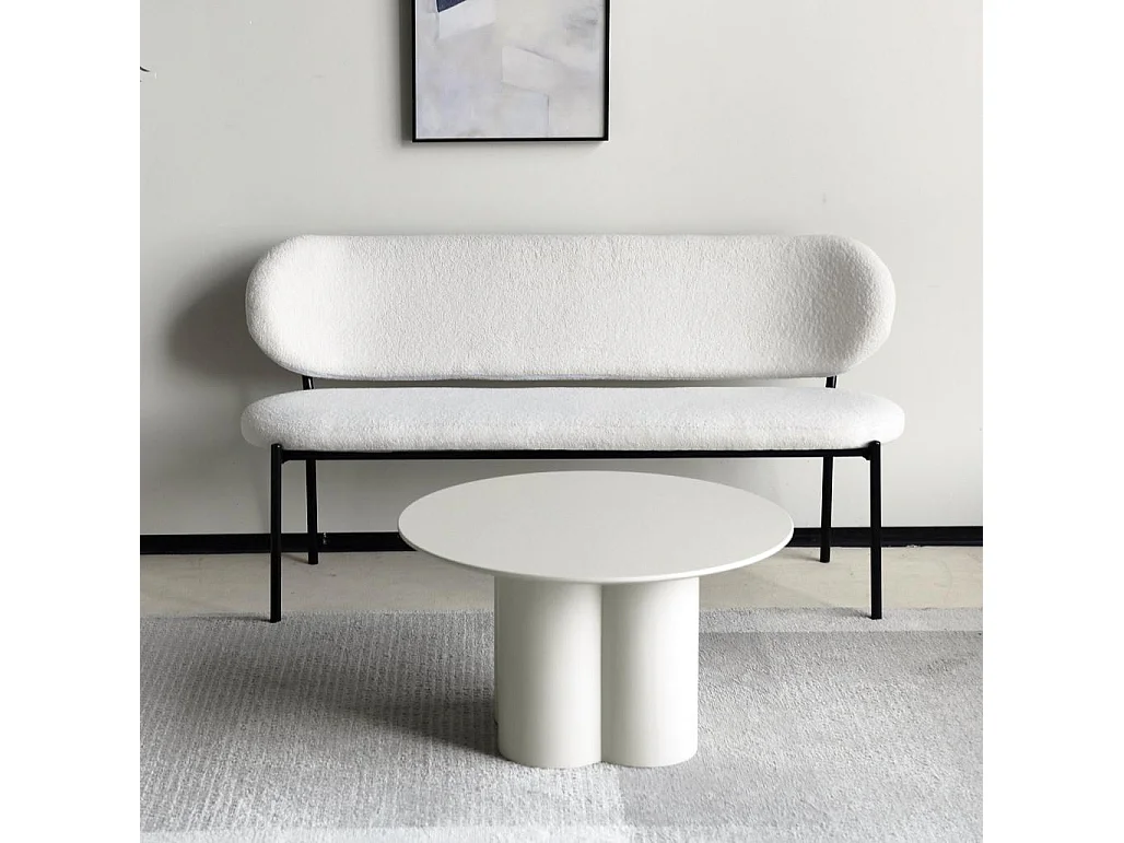 Couchtisch 80x80x45 cm Hellgrau Lavano