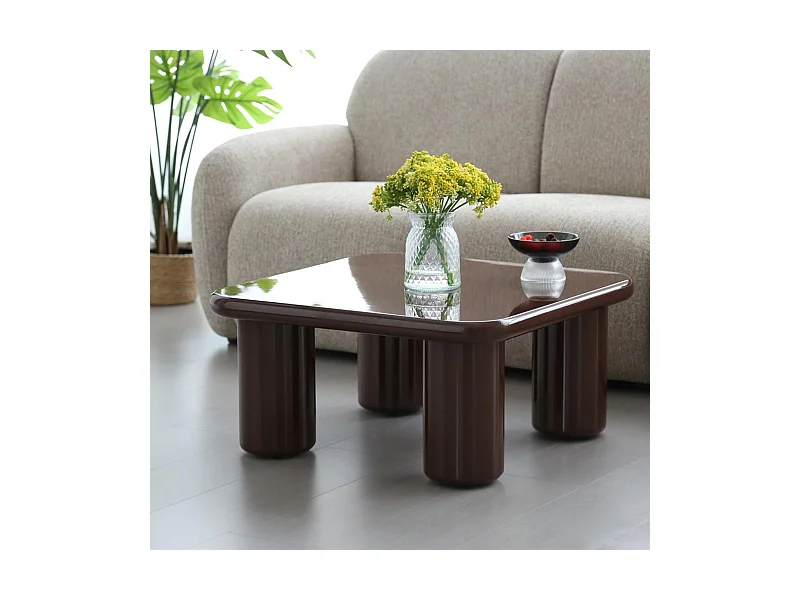 Couchtisch 70x70x34 cm braun Murien