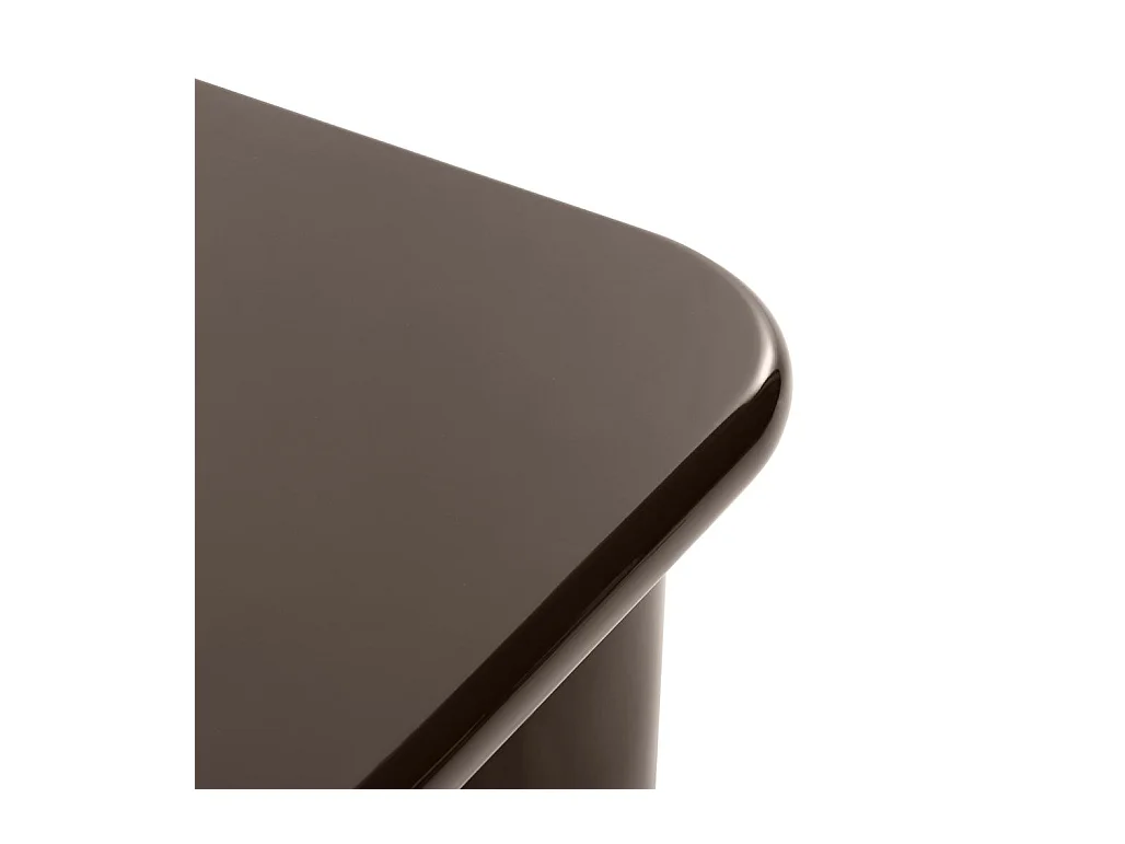 Table basse 70x70x34 cm marron Murien