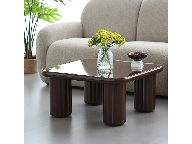 Salontafel 70x70x34 cm bruin Murien