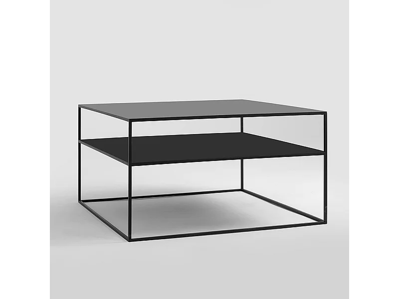 Couchtisch 80x80x45 cm schwarz Tensio