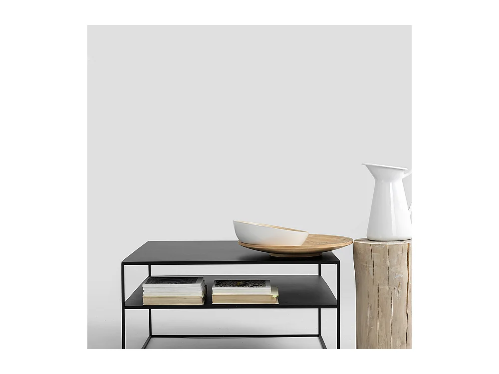 Salontafel 80x80x45 cm zwart Tensio