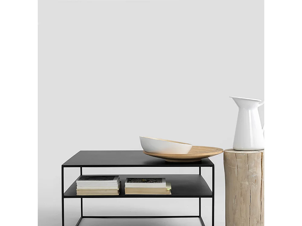 Couchtisch 80x80x45 cm schwarz Tensio