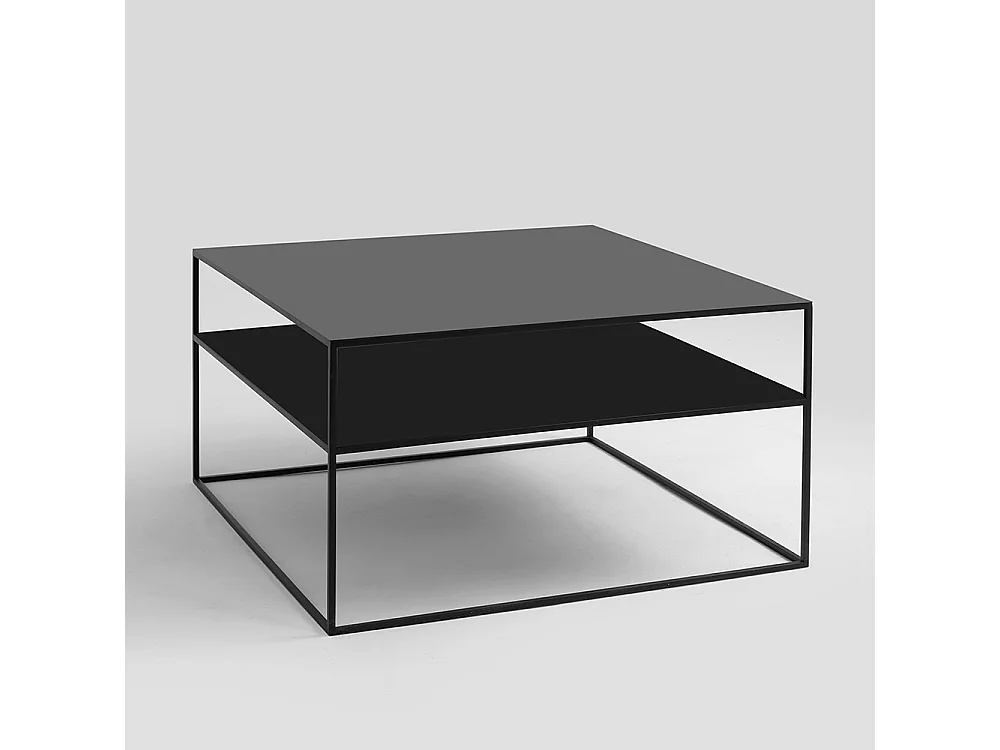 Couchtisch 80x80x45 cm schwarz Tensio