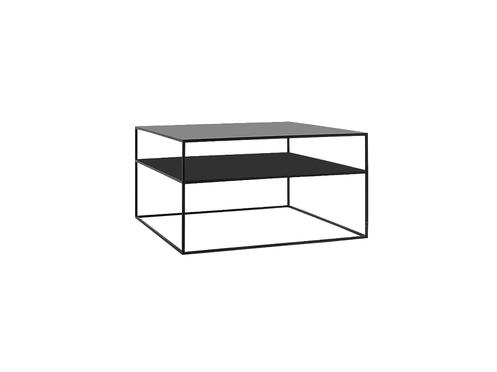 Salontafel 80x80x45 cm zwart Tensio