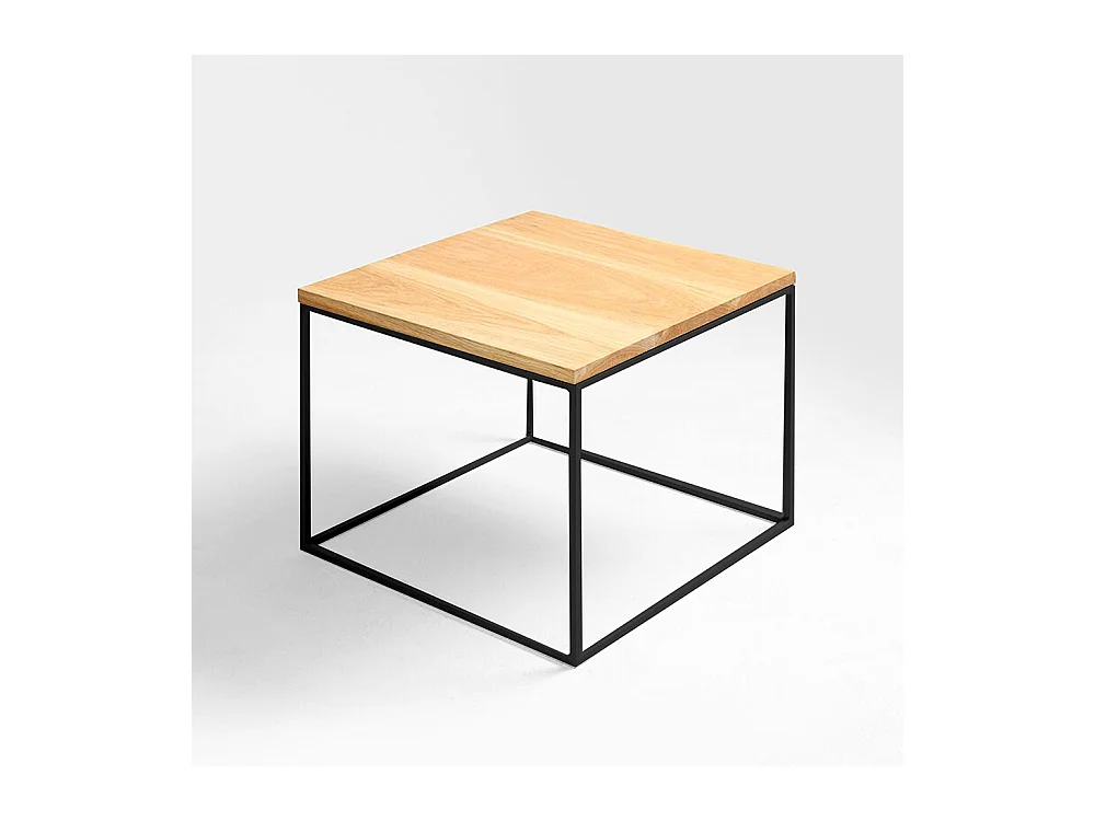 Mesa de Centro 50x50x45 cm Preto Tensio Madeira 50
