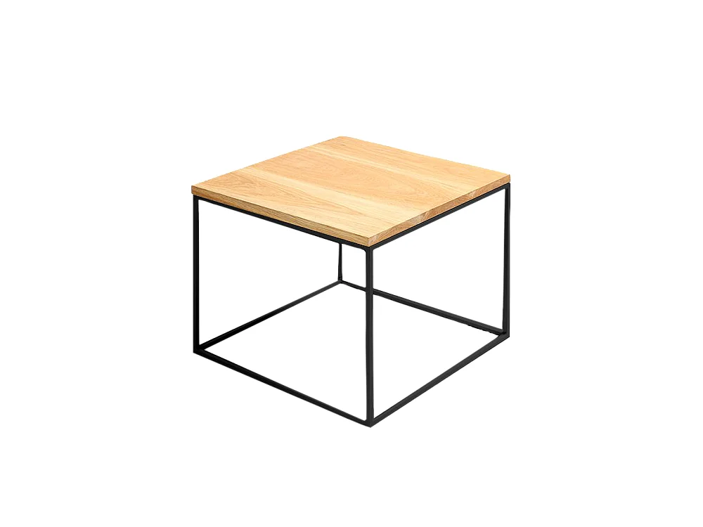 Mesa de Centro 50x50x45 cm Preto Tensio Madeira 50