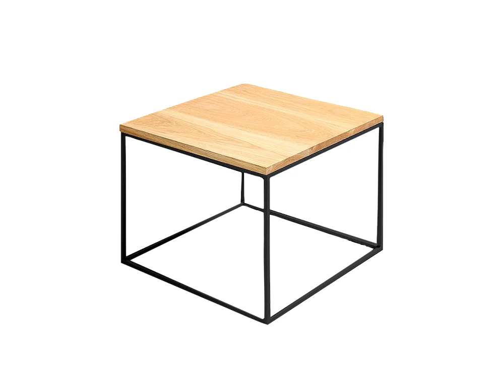 Couchtisch 50x50x45 cm Schwarz Tensio Holz 50