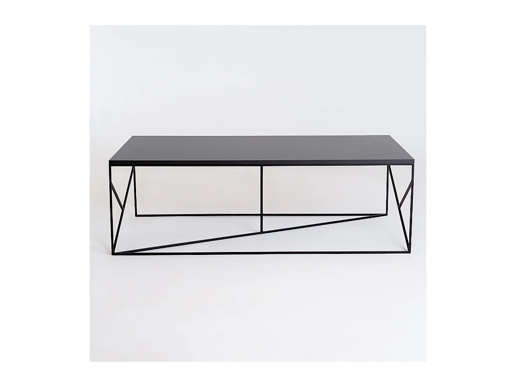 Couchtisch 80x140x45 cm schwarz fancy basic