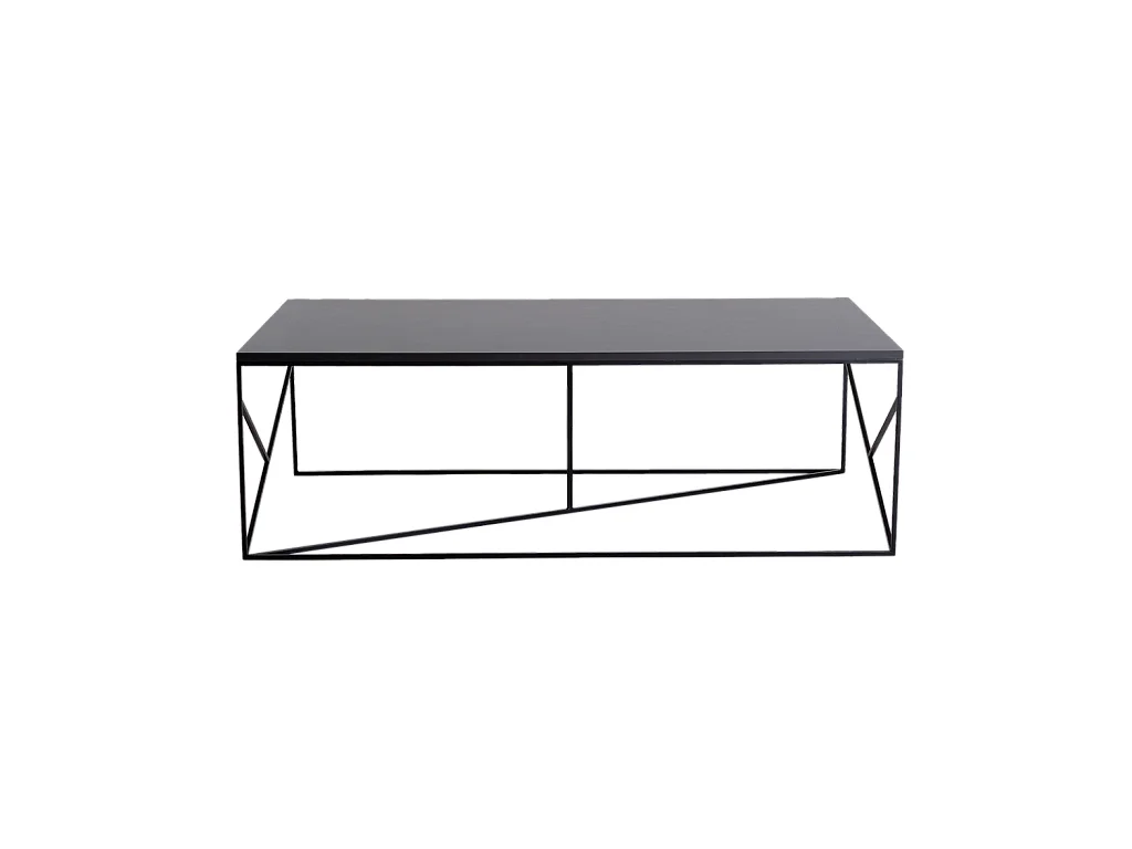 Couchtisch 80x140x45 cm schwarz fancy basic