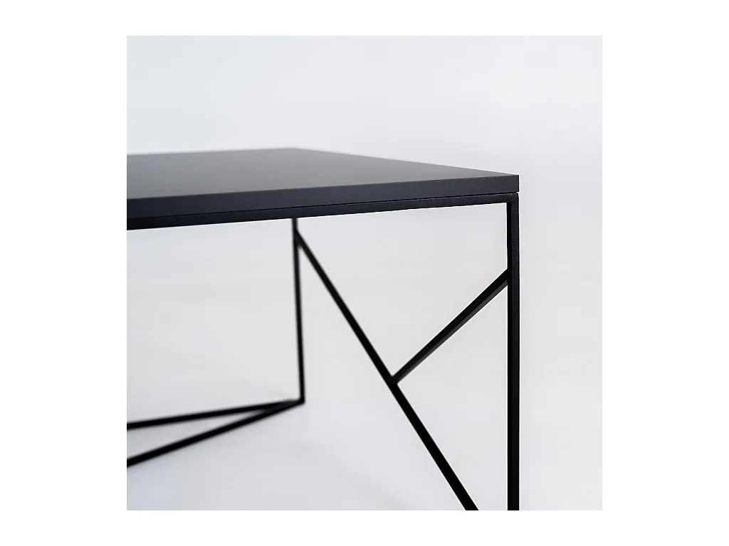 Couchtisch 80x140x45 cm schwarz fancy basic