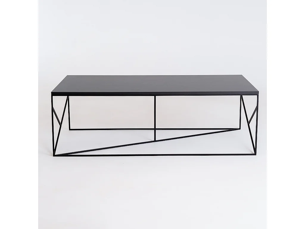 Couchtisch 80x140x45 cm schwarz fancy basic