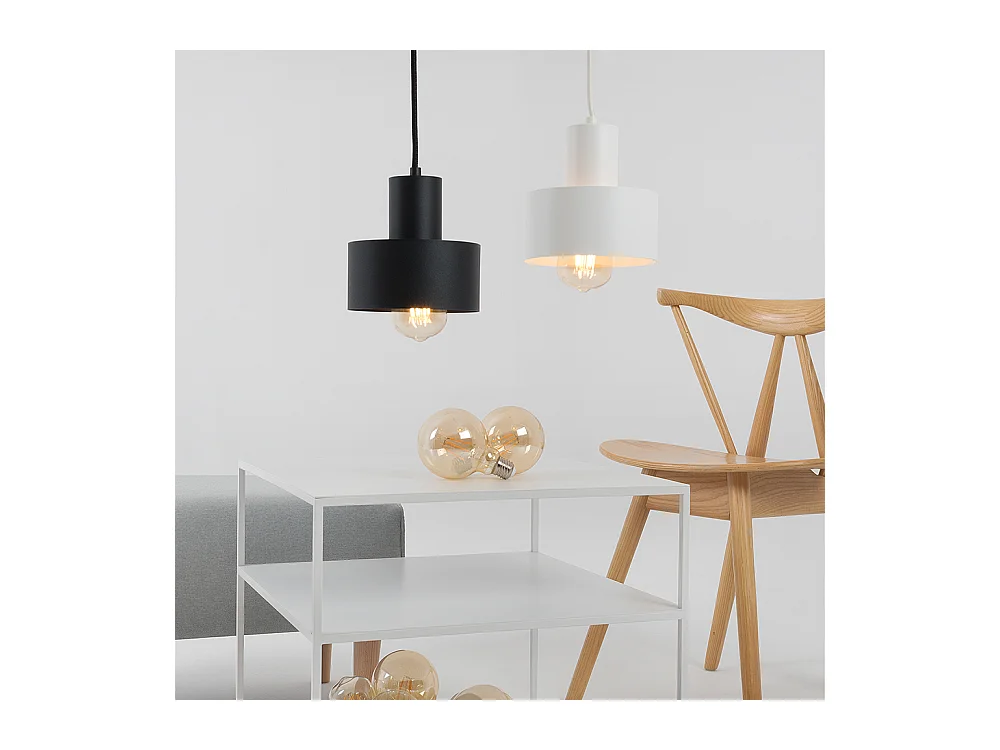 Couchtisch 50x50x45 cm weiß Tensio 2 Ebenen Metall 50