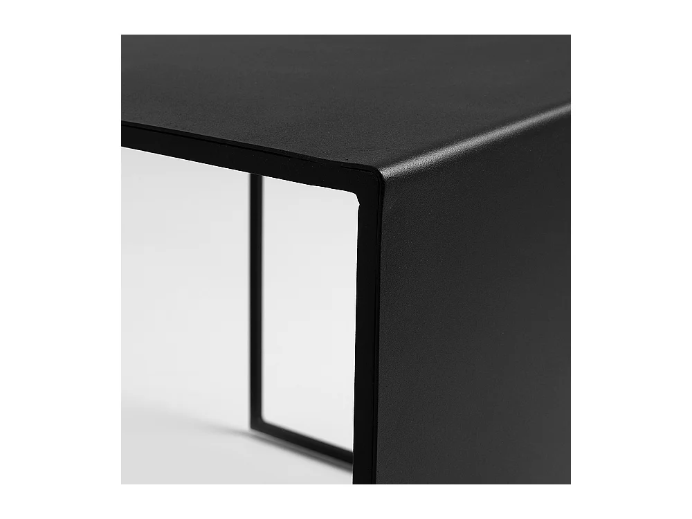Couchtisch 0,8x0,8x0,45 m schwarz 2WALL METALL 80