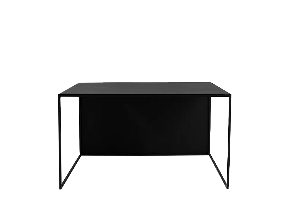 Couchtisch 0,8x0,8x0,45 m schwarz 2WALL METALL 80