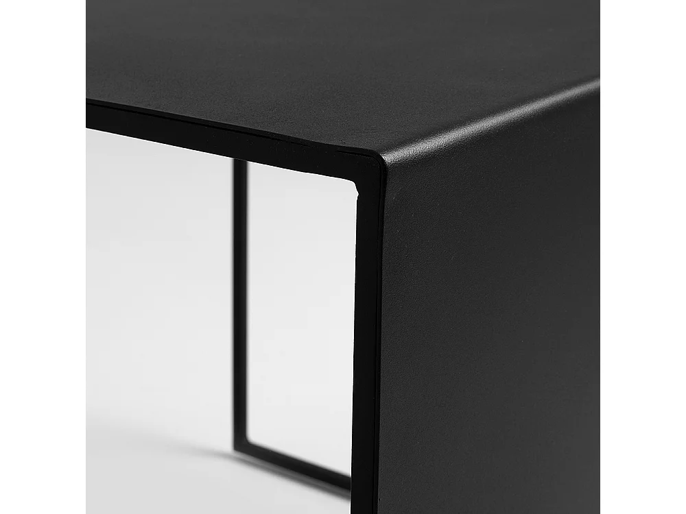 Couchtisch 0,8x0,8x0,45 m schwarz 2WALL METALL 80