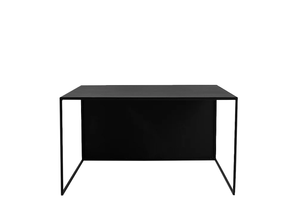 Couchtisch 0,8x0,8x0,45 m schwarz 2WALL METALL 80