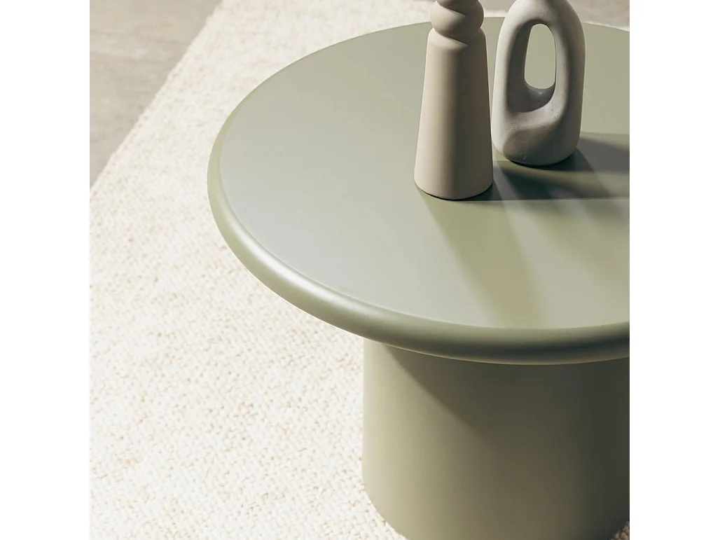 Mesa de centro 60x60x40 cm olive harp