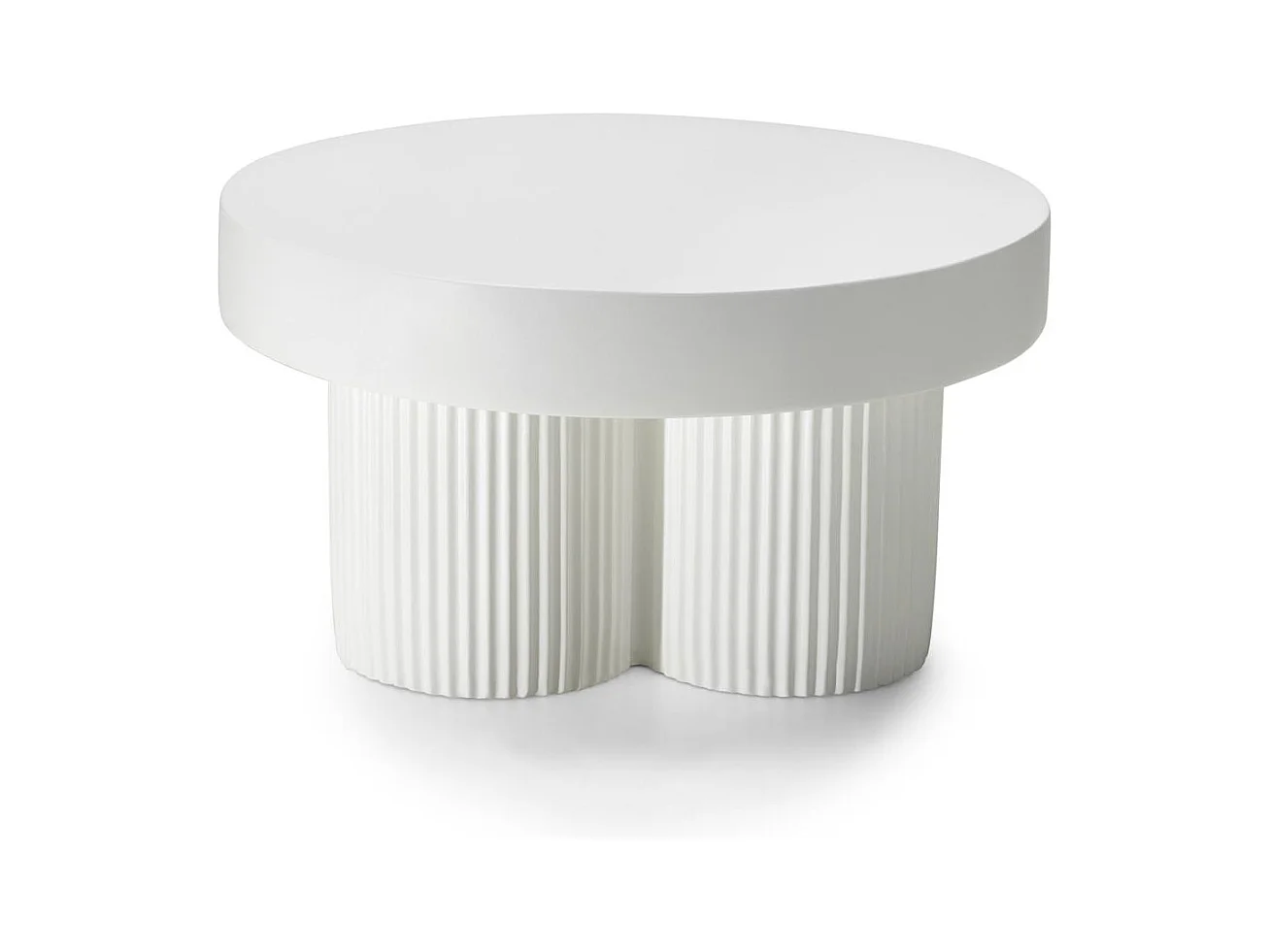 Salontafel 70x70x38 cm off-white rigato