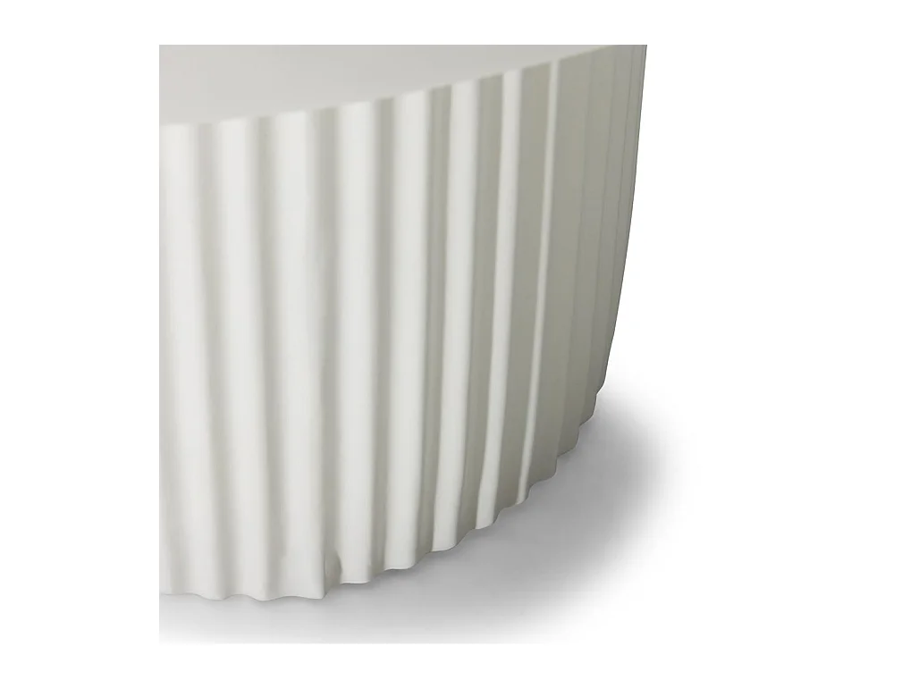 Couchtisch 70x70x38 cm Off-White Rigato