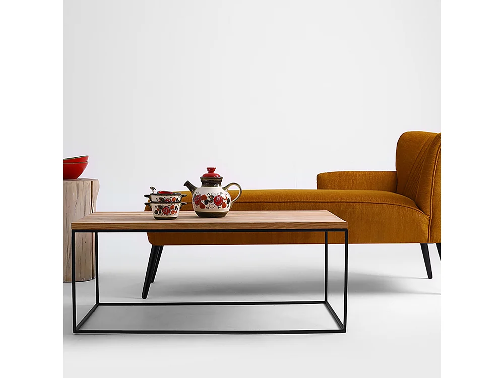 Couchtisch 100x60x45 cm Schwarz Tensio-Holz