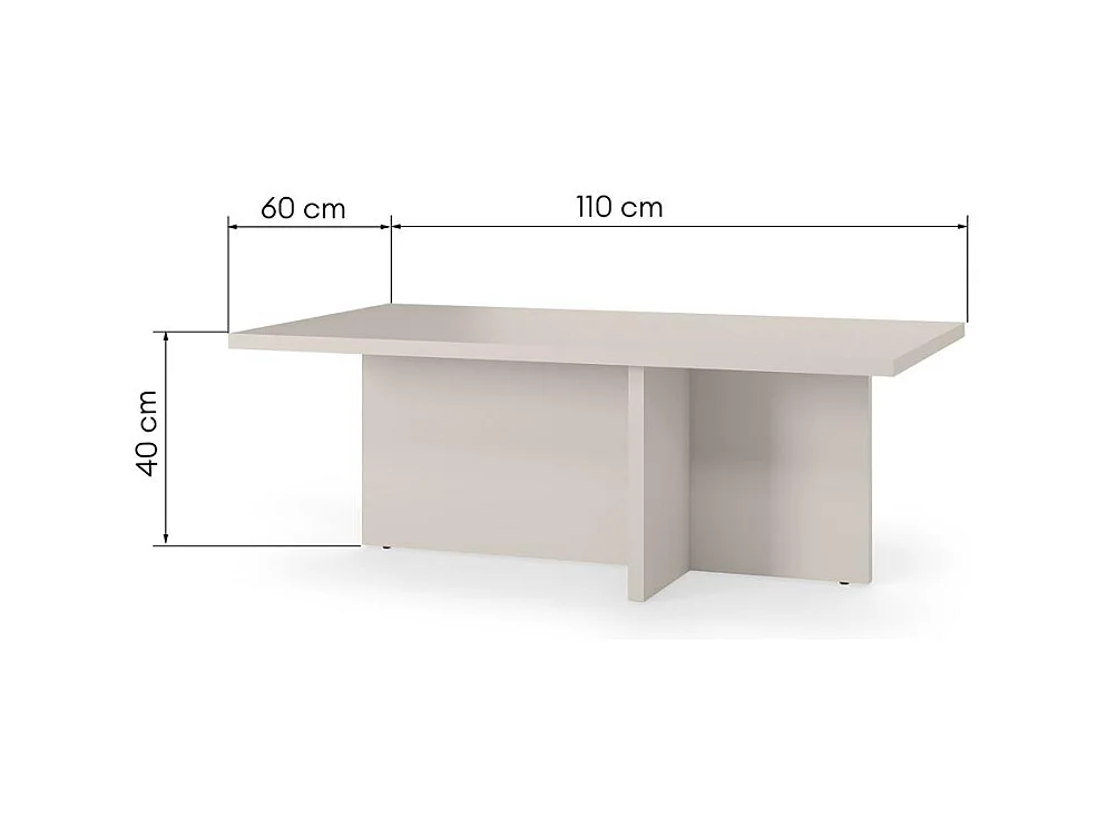 Couchtisch 110x60x40 cm Kaschmir Esche