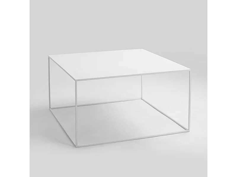 Salontafel 0,8x0,8x0,45 m wit tensio metaal 80