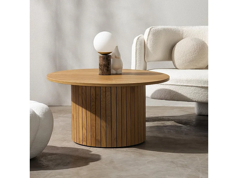 Couchtisch 80x80x42 cm Eiche Unanime