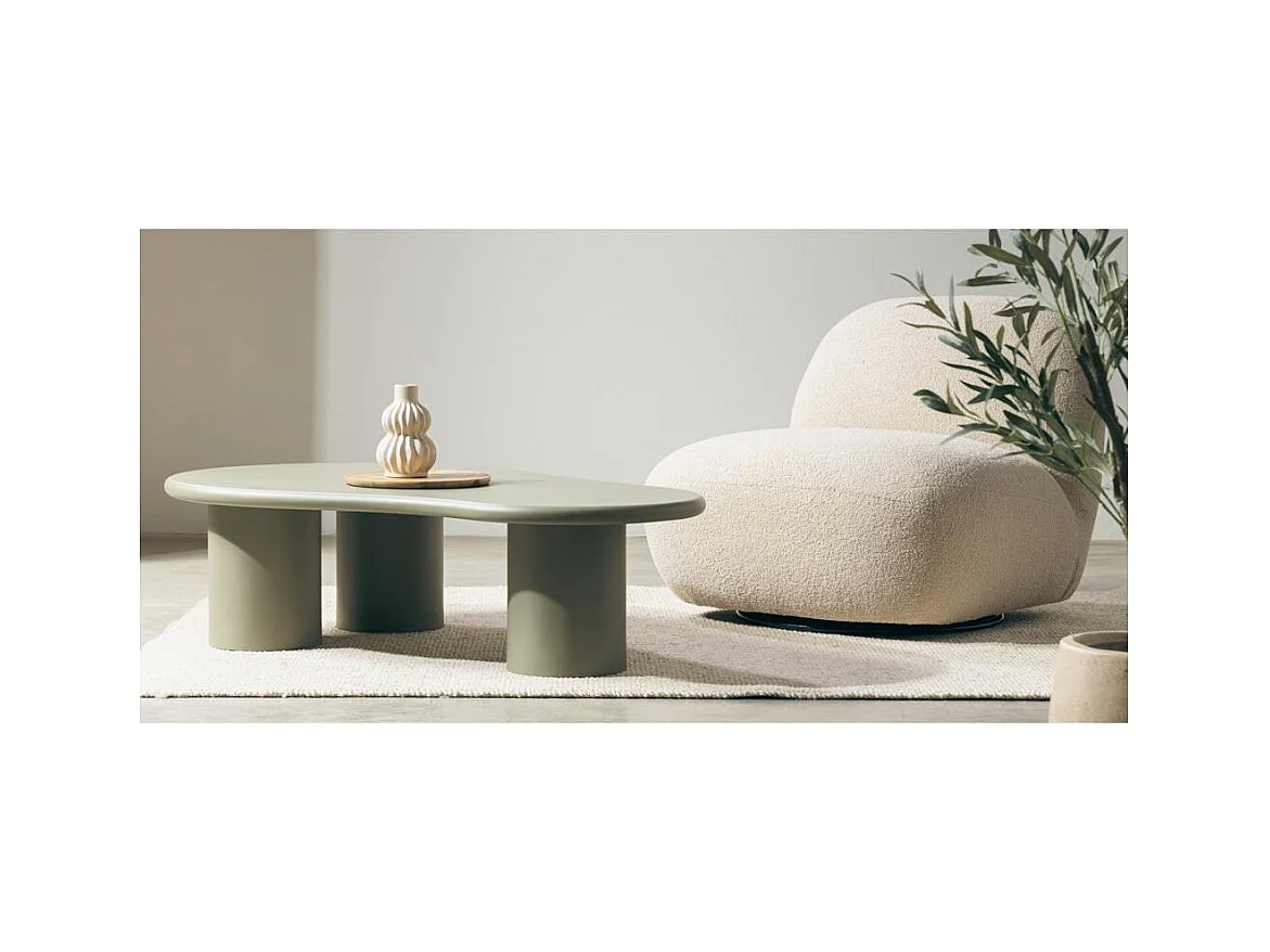 Table basse 130x80x34 cm olive NUBE