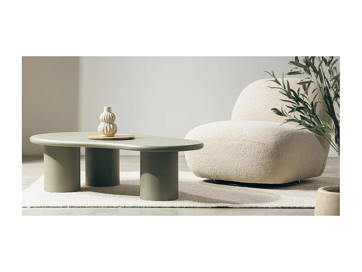 Table basse 130x80x34 cm olive NUBE