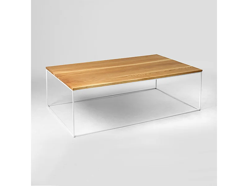 Couchtisch 100x60x45 cm Weißes Tensio-Holz