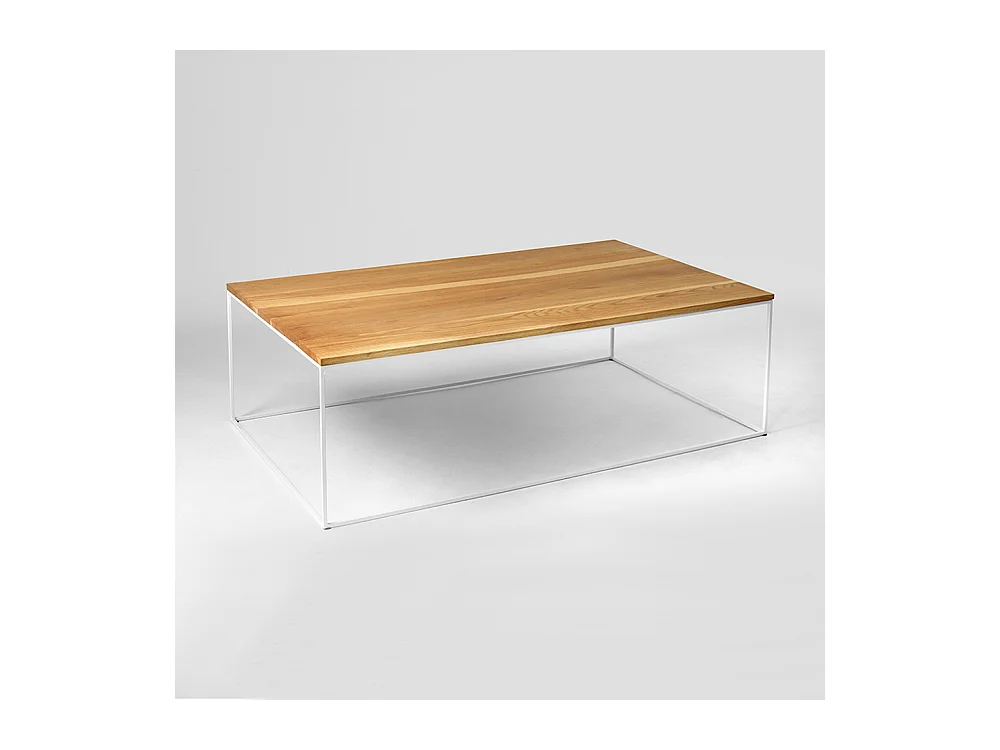 Couchtisch 100x60x45 cm Weißes Tensio-Holz