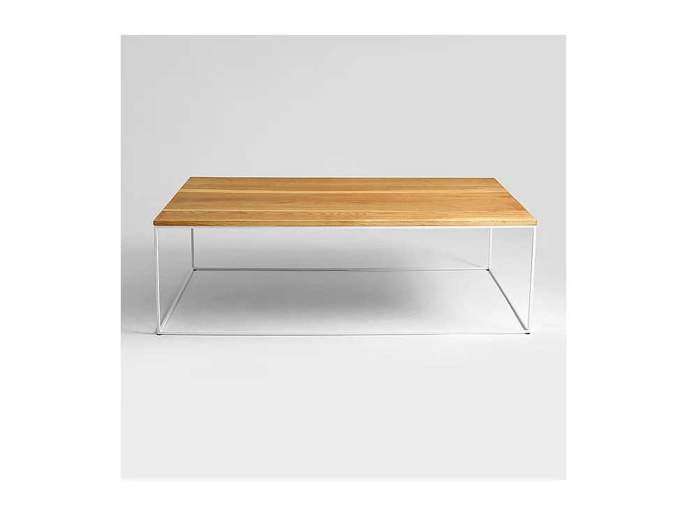 Couchtisch 100x60x45 cm Weißes Tensio-Holz