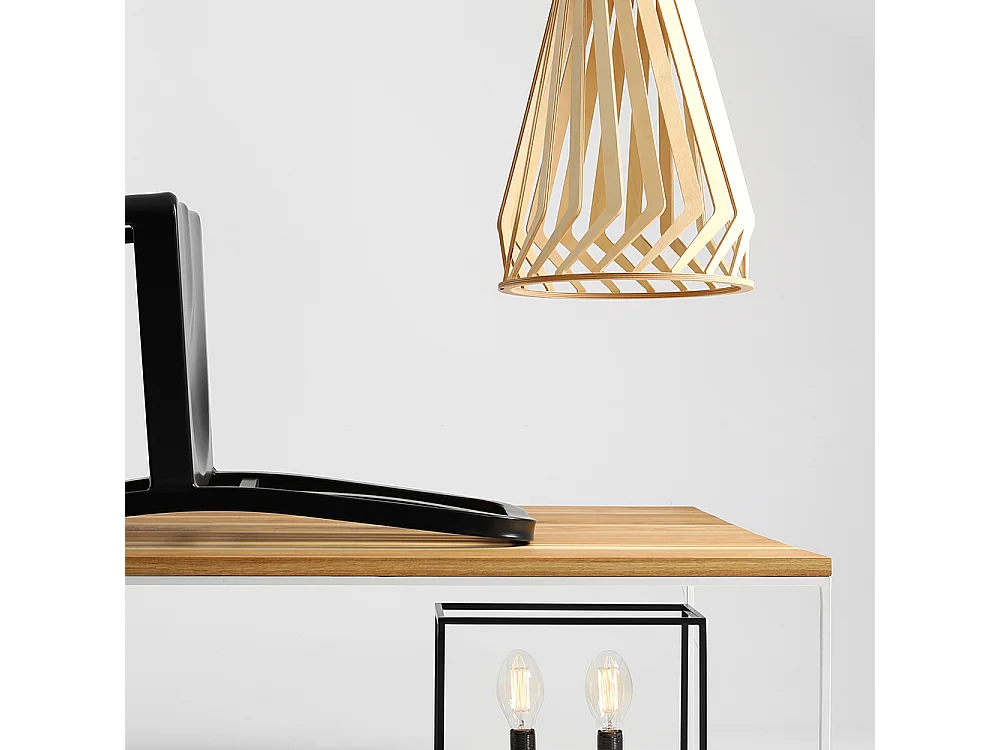 Table basse 100x100x45 cm blanche Tensio Bois