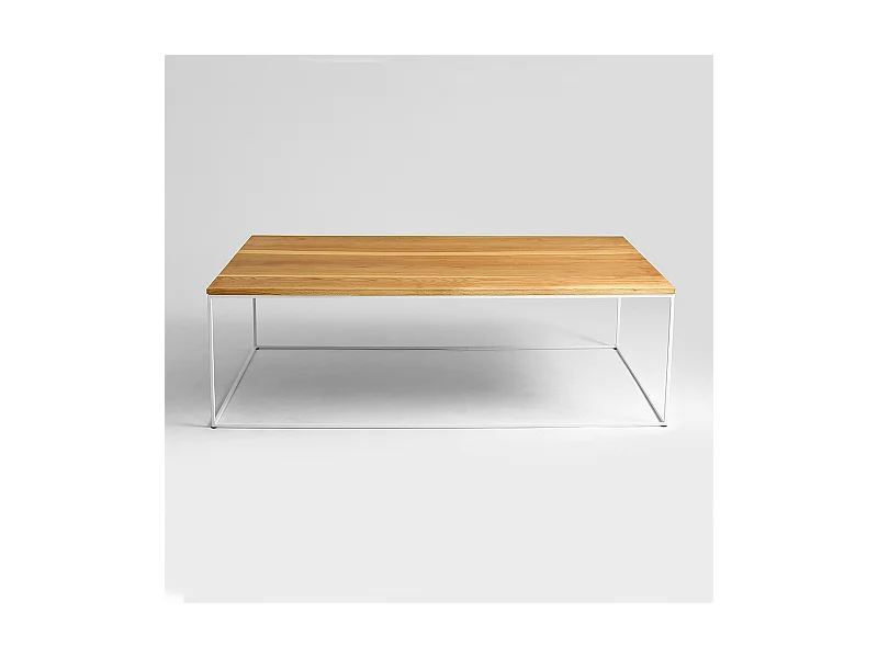 Mesa de Centro 80x140x45 cm branca Tensio Madeira