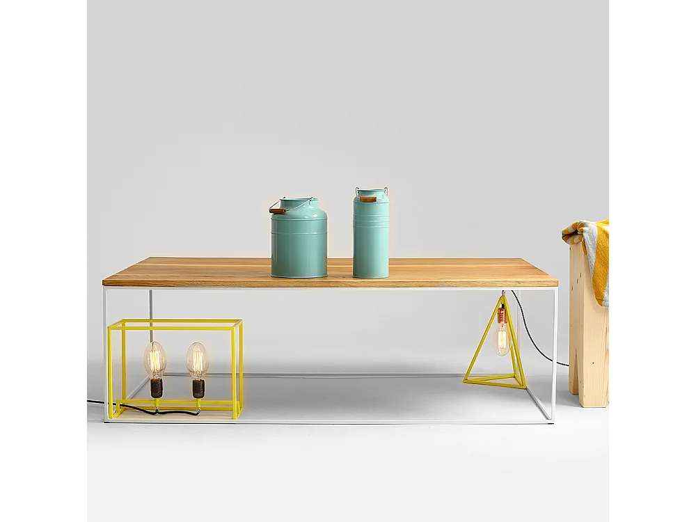 Salontafel 80x140x45 cm wit Tensio Hout