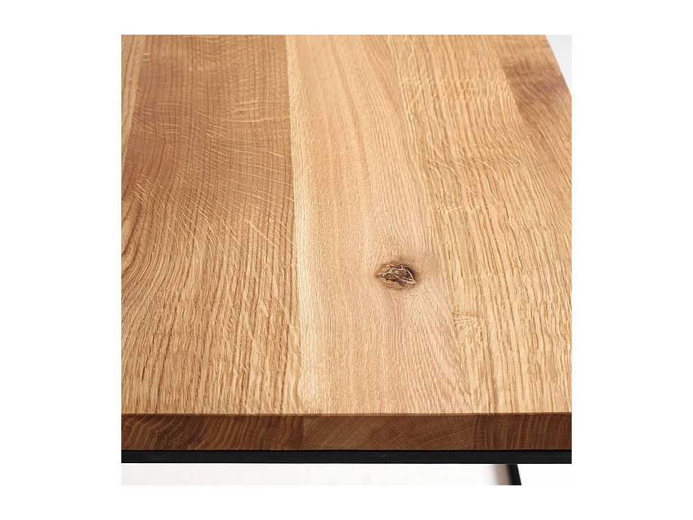 Salontafel 80x80x45 cm Zwart Tensio massief hout