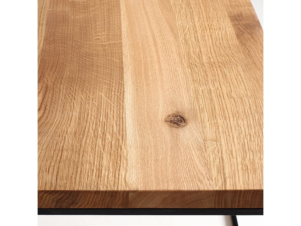 Salontafel 80x80x45 cm Zwart Tensio massief hout