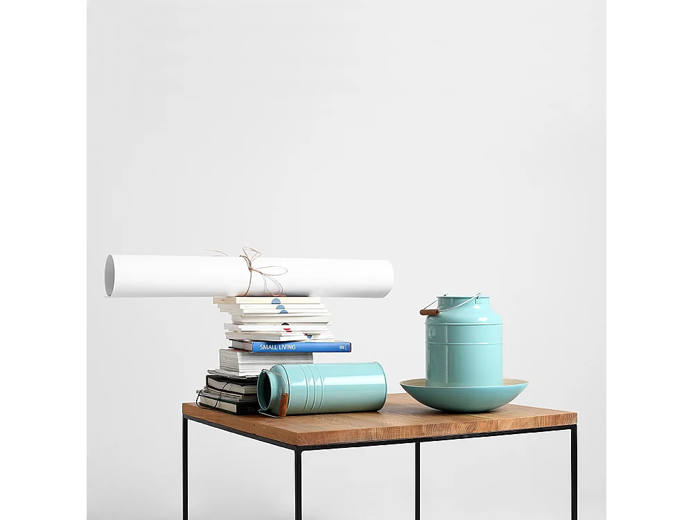 Salontafel 80x80x45 cm Zwart Tensio massief hout