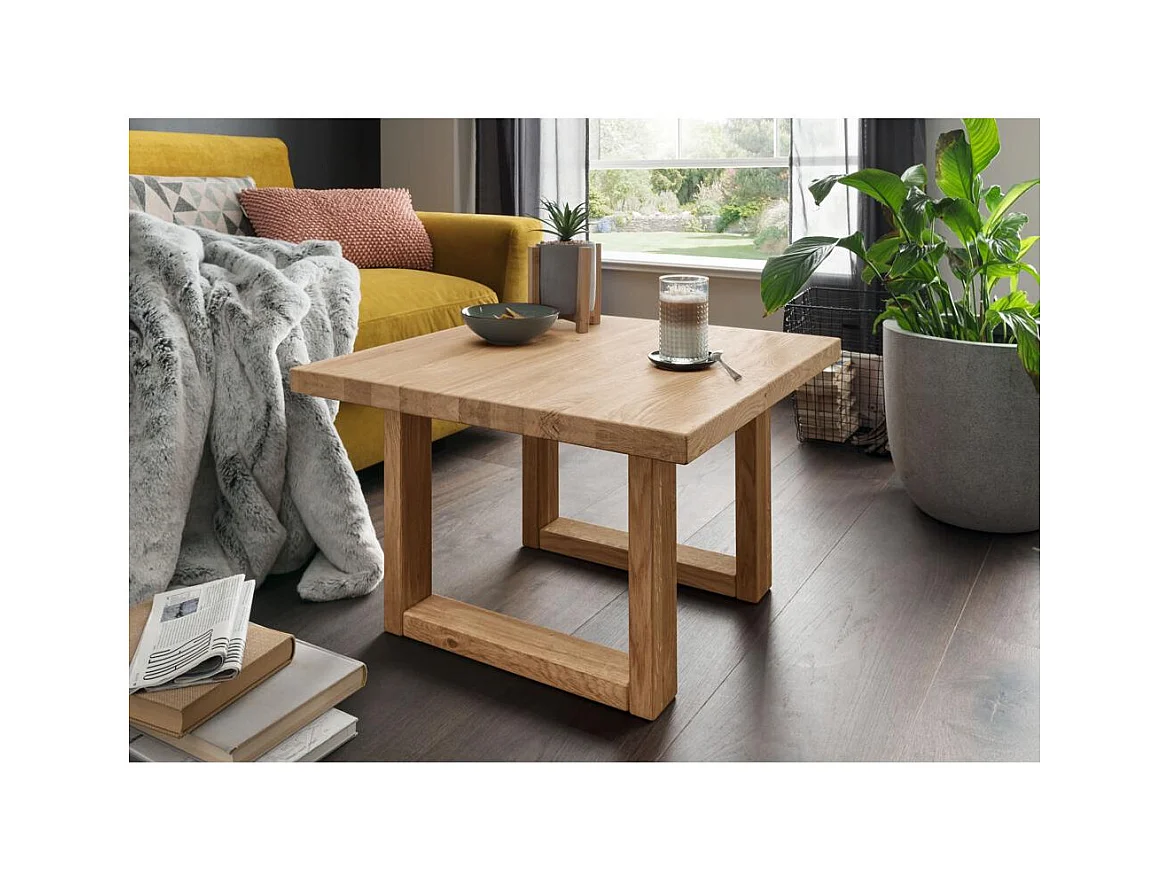 Couchtisch 70x70x45 cm Eiche geölt Robusto WZ-169
