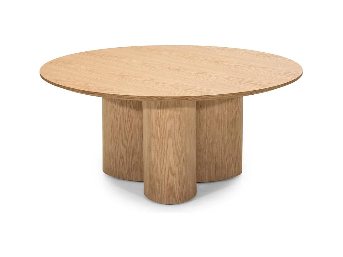 Table basse 100x100x44,5 cm chêne Naora